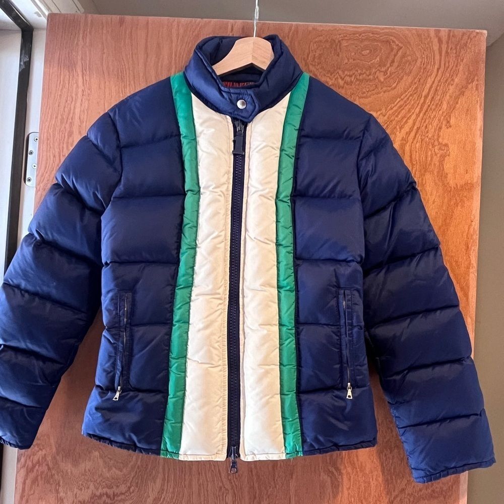 Vintage 70s Retro Colorblock Puffer Jacket Gorpcore- Number 1 Sun - Women’s L